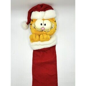 Vintage Plush Garfield Christmas Stocking Dakin 22” Long  1978 1981